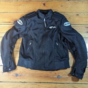 Joe Rocket Ballistic Series Motorcycle Jacket Black Men's M w/Padded Armor